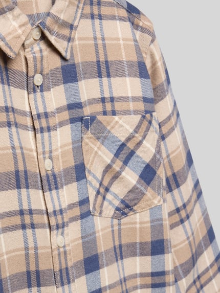 s.Oliver RED LABEL Koszula casualowa o kroju regular fit z mieszanki bawełny i wiskozy Beżowy 2