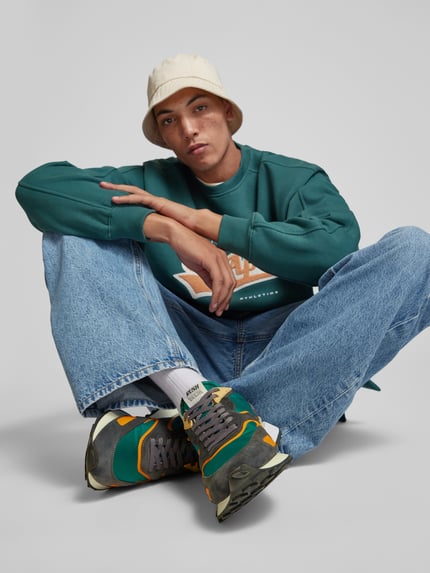 GHŌUD Sneakersy z wyhaftowanym logo Zielony 1