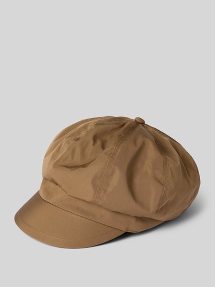 Loevenich Mütze mit Label-Detail Modell 'Bakerboy' Camel 1