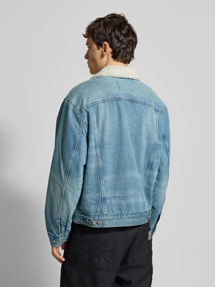 Calvin Klein Jeans Jeansjacke mit Knopfleiste Hellblau 5