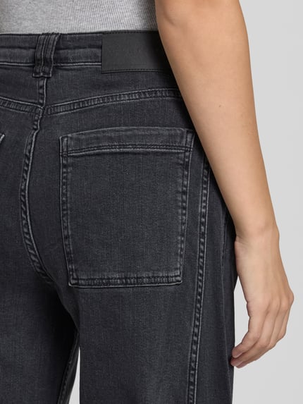 OPUS PANTS Barrel Jeans aus Baumwoll-Mix mit Teilungsnähten Modell „Mari Vega“ Anthrazit 3
