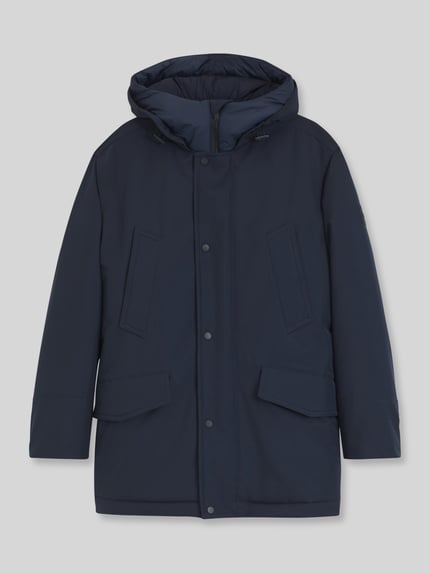 BOSS Orange Regular Fit Parka mit Kapuze Modell 'Osiass1' Marine 2