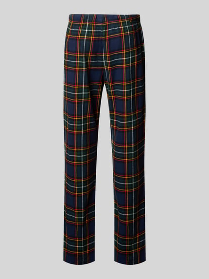 Christian Berg Men Regular Fit Pyjama-Hose im Allover-Look Marine 3