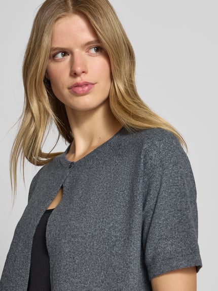 PIECES Kardigan o kroju regular fit z zapięciem na guzik model ‘BREE’ Ciemnożółty 3