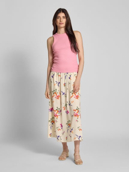 Tom Tailor Denim Regular Fit Tank Top aus Feinripp Pink 1
