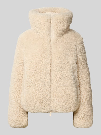 Save The Duck Regular Fit Jacke aus Teddyfell Modell 'Kennie' Beige 2