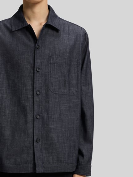 HUGO Oversized Fit Jeanshemd aus reiner Baumwolle Modell 'Ejiri' Jeansblau 6