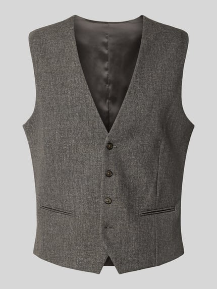 Regular Fit Weste mit V-Ausschnitt Shop The Look MANNEQUINE