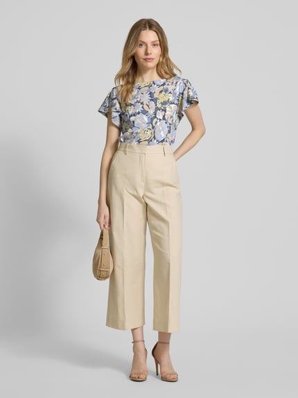 Lauren Ralph Lauren T-shirt met boothals, model 'EDBERT' Blauw - 1