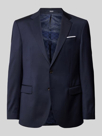 Marynarka męska JOOP! Collection;Mieszanka bawełny i elastanu;Prosty krój;Model ‘Herby’;Jednolity kolor;Kołnierz z połami;Brustasza;Listwa guzikowa;Kieszenie z patką;Długość tyłu w rozmiarze 25: 71 cm;Szerokość ramion w rozmiarze 25: 41 cm;Długość rękawa w rozmiarze 25: 63 cm Shop The Look MANNEQUINE