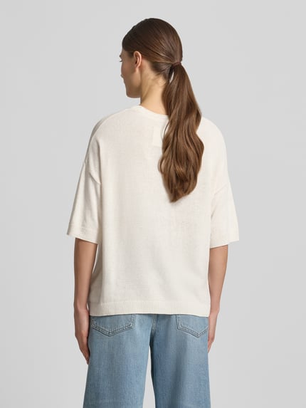 ARMEDANGELS Relaxed Fit Pullover aus Leinen-Mix Modell 'SL LINEN' Offwhite 5