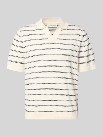 Tom Tailor regular fit poloshirt van puur katoen Offwhite - 2