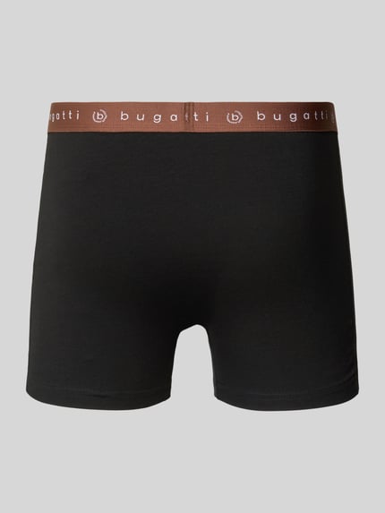 bugatti Pants mit elastischem Logo-Bund im 3er-Pack Black 3