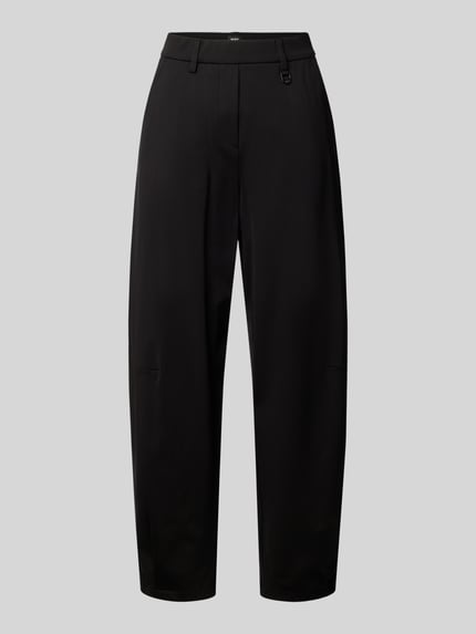 MAC Regular fit broek met labeldetail model 'Tilda Jump in' Zwart - 2