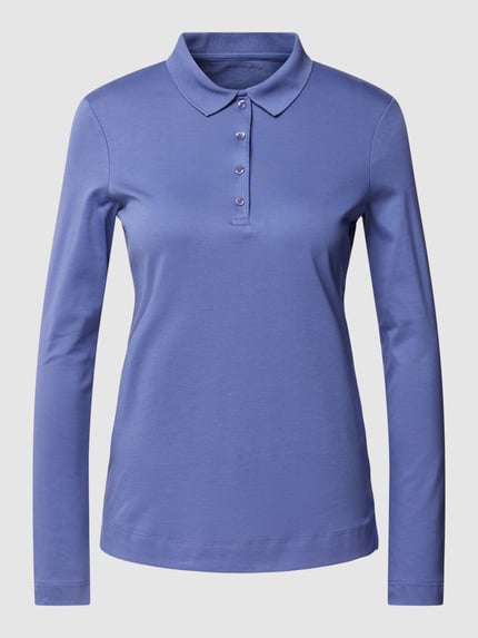 Christian Berg Woman Shirt met lange mouwen met polokraag Rookblauw - 2