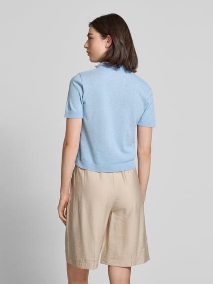 MANGO Strickpullover mit 1/2-Arm Modell 'CIELO' Hellblau 5