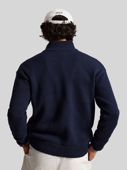 Polo Ralph Lauren regular fit schipperstrui van puur katoen Donkerblauw - 5