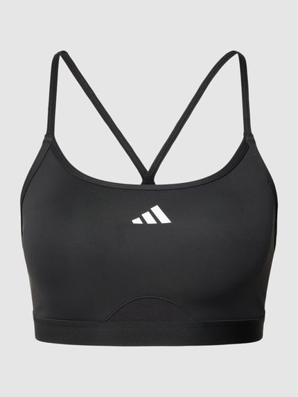 adidas Training Bustier met labelprint Zwart - 1