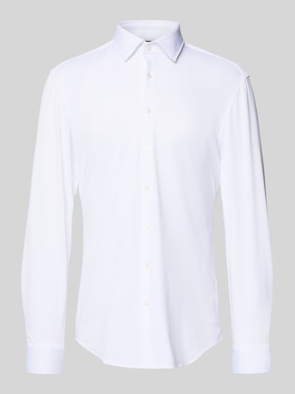 Jake*s Super Slim Business-Hemd mit Kentkragen Weiss 2