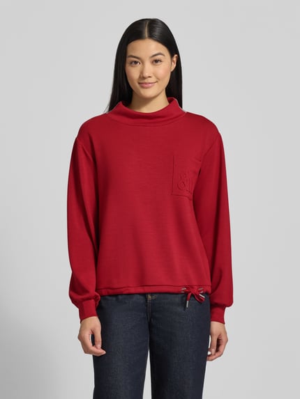 monari Sweatshirt met opstaande kraag Rood - 4