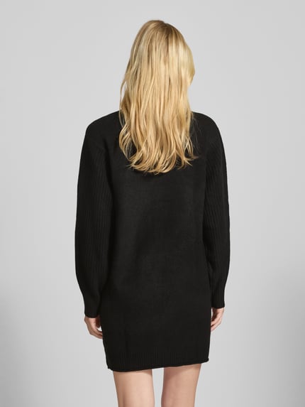 Tommy Jeans Relaxed Fit Strickkleid mit Woll-Anteil Black 5