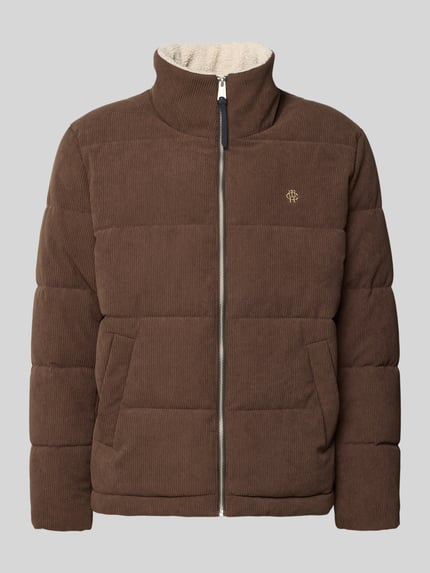 Jacke aus Cord mit Label-Stitching Shop The Look MANNEQUINE