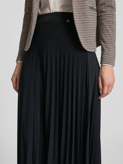 Rich & Royal Midirock mit elastischem Bund Modell 'VIELLETTE' Black 3