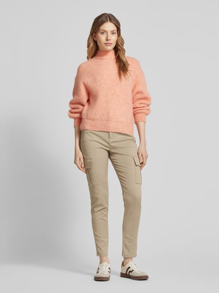 Christian Berg Woman Skinny fit cargobroek met riemlussen Beige - 1