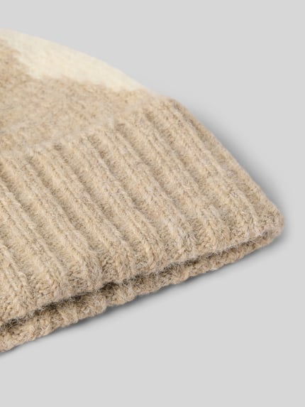 Soyaconcept Mütze mit Woll-Anteil Modell 'GITTEMAJ' Beige 2