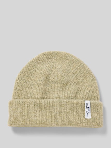 Marc O'Polo DENIM Beanie met alpaca en scheerwol Rietgroen gemêleerd - 1