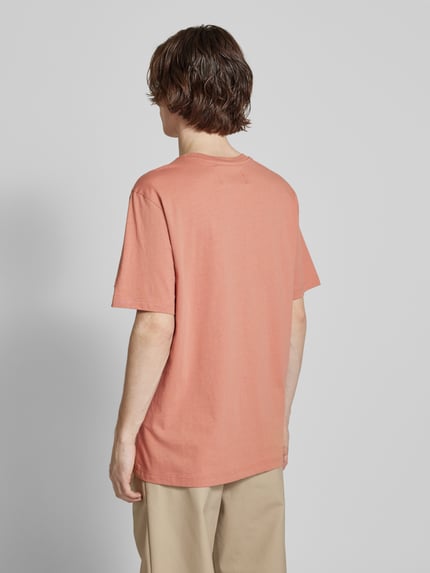 Champion T-Shirt mit Label-Stitching Apricot 5