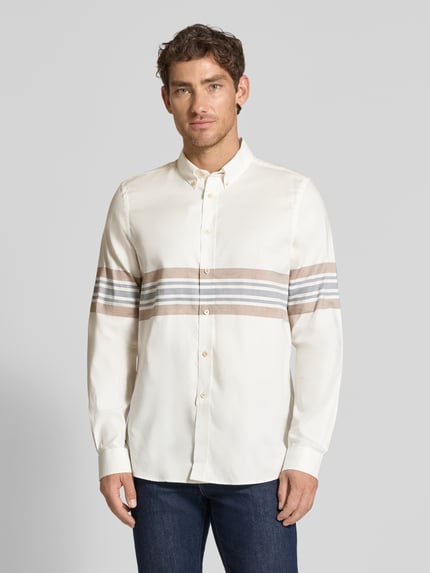 Paul Smith Regular Fit Freizeithemd mit Button-Down-Kragen Weiss 4