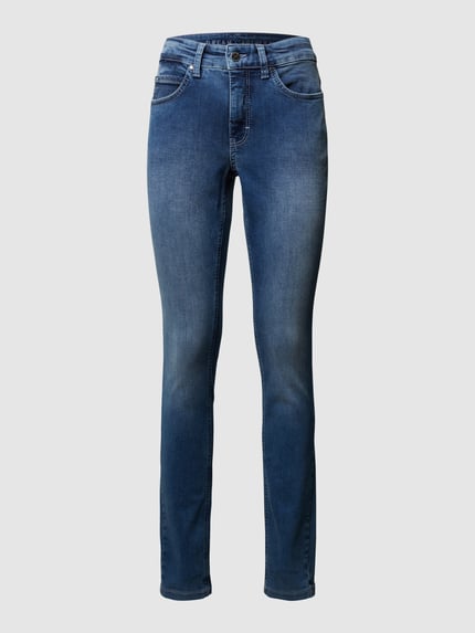 MAC Jeansy w dekatyzowanym stylu o kroju skinny fit model ‘DREAM SKINNY’ Niebieski 2