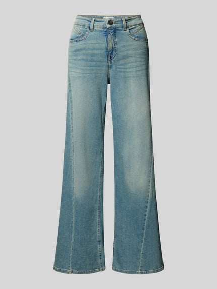 Wide Fit Jeans im Used-Look Modell 'Melly cooles' Shop The Look MANNEQUINE