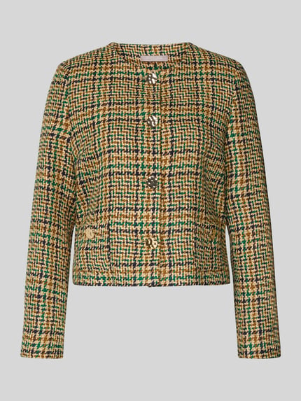 Christian Berg Woman Selection Regular fit blazer met wol Groen - 2