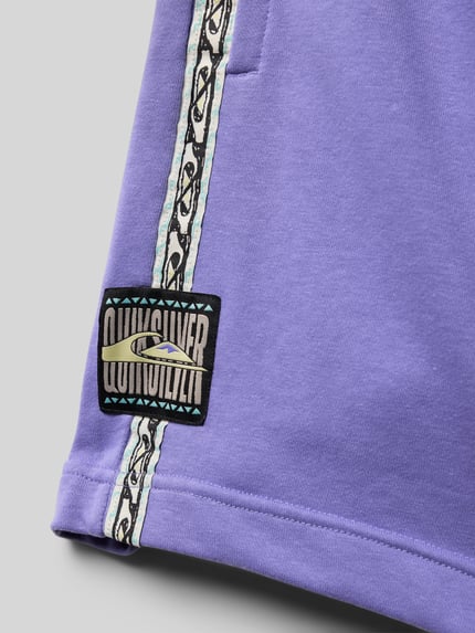 Quiksilver Sweatshorts mit elastischem Bund Modell 'GLOBAL HEAT' Lila 2