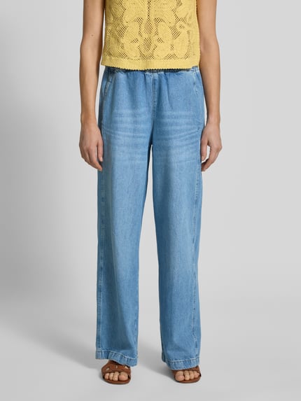 Jake*s Studio Woman Wide Leg Jeans mit elastischem Bund Bleu 4
