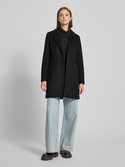 Tom Tailor Denim Slim Fit Mantel mit Woll-Anteil Black 1