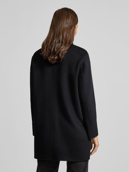 Marc Cain Knielanger Steppmantel aus Woll-Mix Black 5