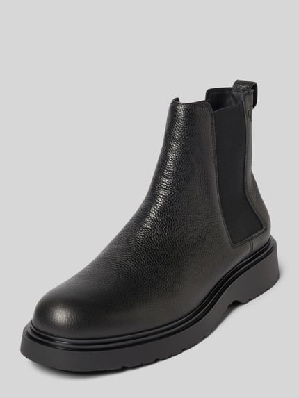 Calvin Klein Jeans Chelsea Boots aus Leder mit elastischen Einsätzen BLACK 1