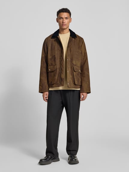 Les Deux Jacke mit Kentkragen Modell 'Montana' Dunkelbraun 1