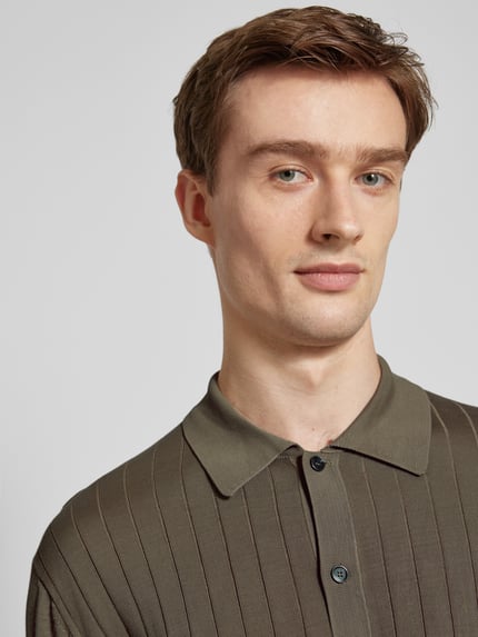 MANGO Regular Fit Polohemd mit Knopfleiste Modell 'ruisenor' Khaki 3