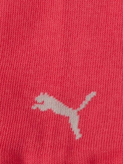 Produktfoto, Sneakersocken mit Logo im 3er-Pack von PUMA aus pinkem Baumwoll-Mix mit Stretch-Anteil und körpernaher Passform für Damen