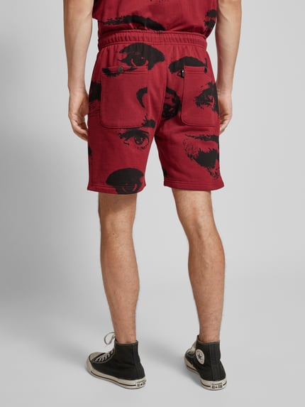 The Hundreds Sweatshorts mit Motiv-Print Rot 5