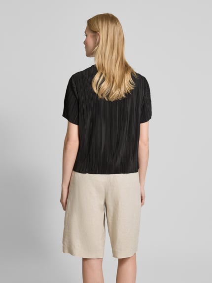 s.Oliver RED LABEL Regular Fit T-Shirt mit Plissee BLACK 5