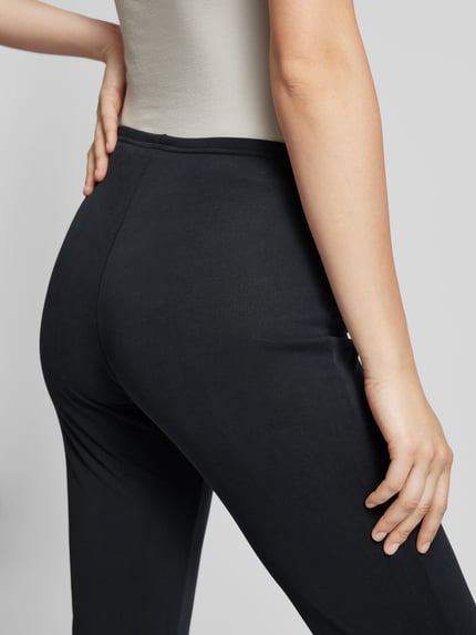 Weekday Flared Cut Stoffhose mit elastischem Bund Modell 'Bea' BLACK 3