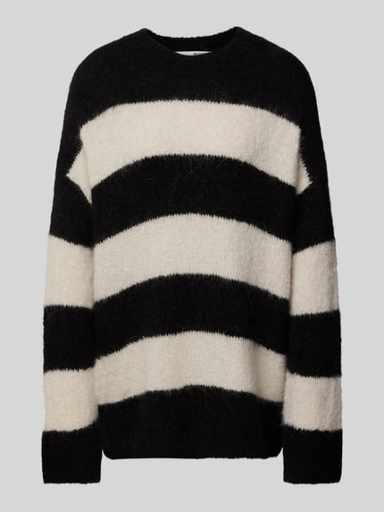 Selected Oversized gebreide pullover met ronde hals, model 'GABELLA' Offwhite - 2