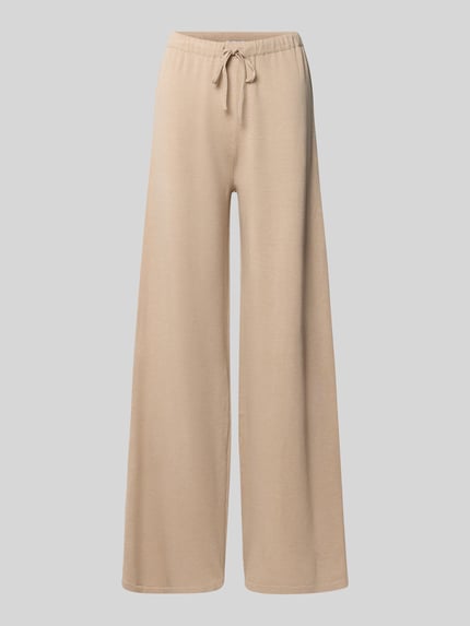 MANGO Wide Fit Stoffhose mit Viskose-Anteil Modell 'Vella' Beige 2