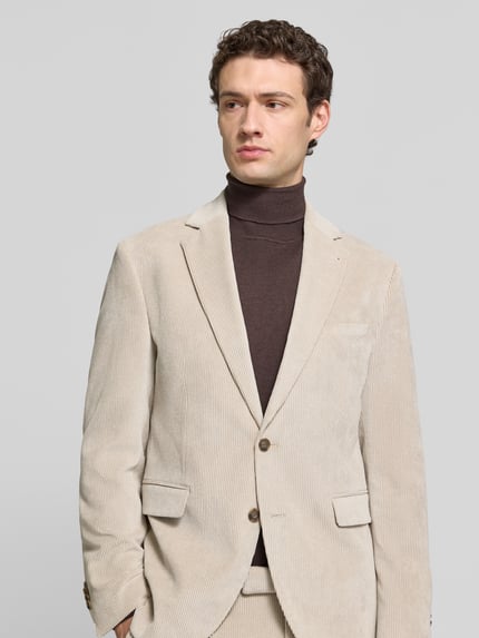 CINQUE Slim Fit 2-Knopf-Sakko aus Cord Modell 'DATA' Sand 3