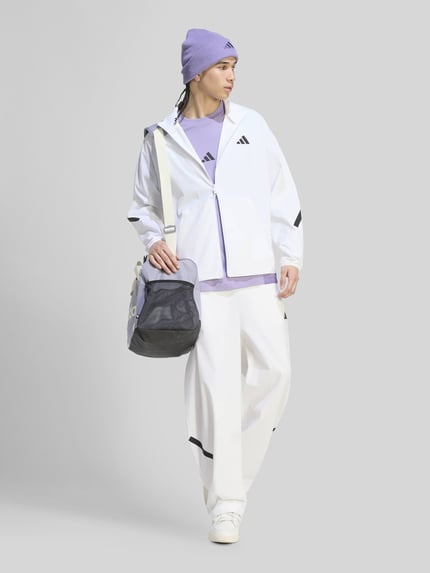 adidas Sportswear Regular Fit Sweatjacke mit Logo-Print Weiss 1